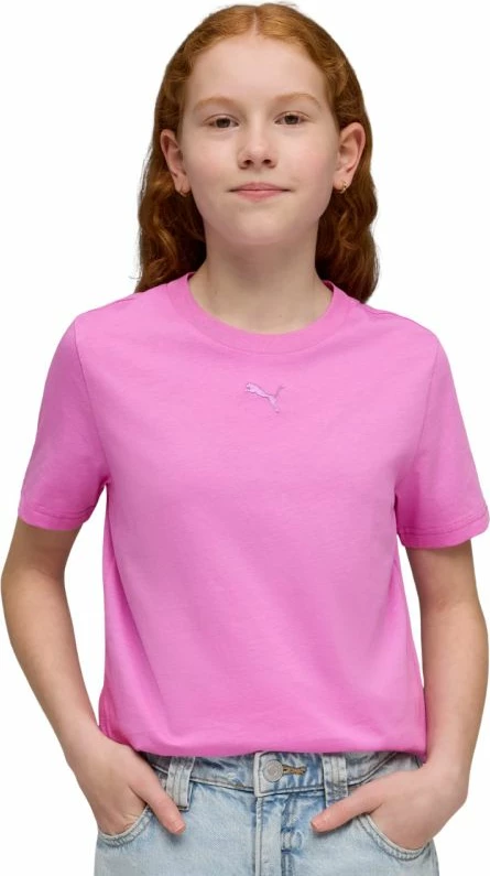 Maicë fëmijë Puma ESS Centered Cat Logo Tee, rozë