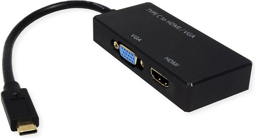 Adapter display VALUE USB-C - VGA/HDMI, 4K, i zi