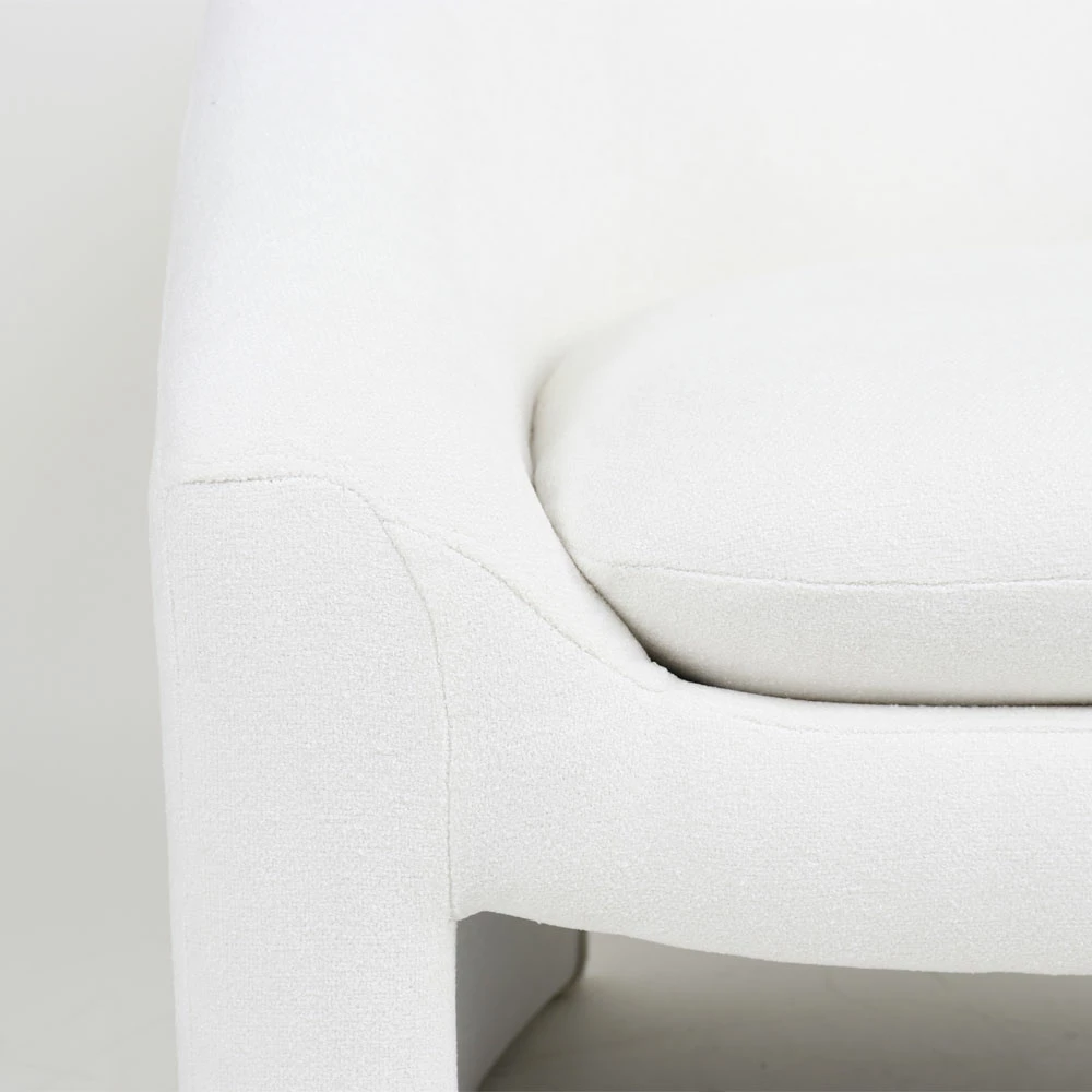 Karrige e ulët AVOA, e bardhë, 81x74x72cm