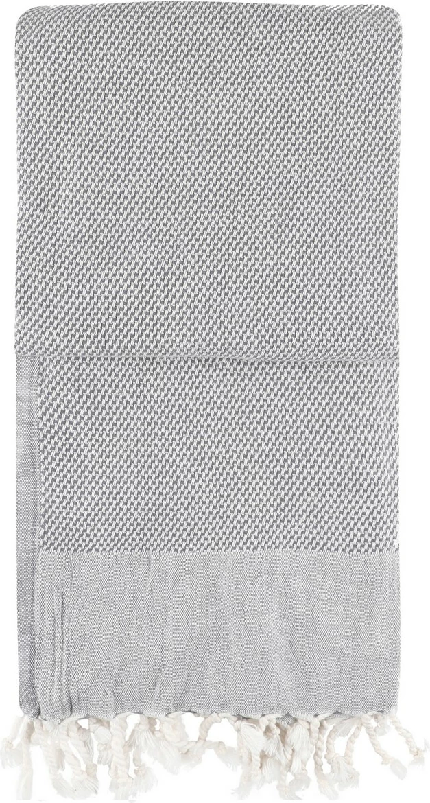 Peshqir plazhi Fouta Mijölnir, retro, antracit, 90x175cm