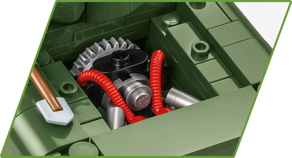 Set blloqesh Cobi M4A1 Sherman, 663 pjesë, me 2 figurina, Jeshile