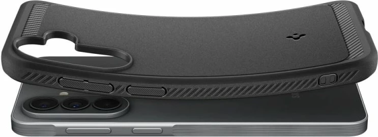 Mbështjellës telefoni Spigen Rugged Armor për Samsung Galaxy A57 5G, i zi