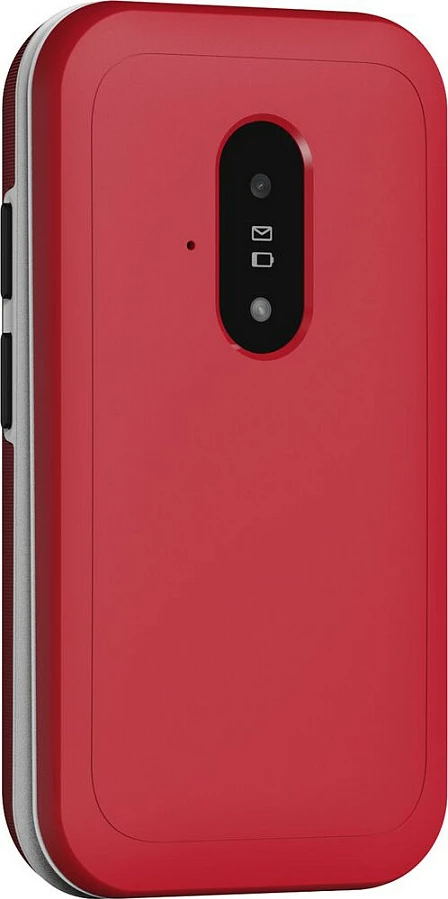 Celular Doro Leva E22, me kapak, ekran 2.8 inç, Single SIM, 1150 mAh, kuq/bardhë