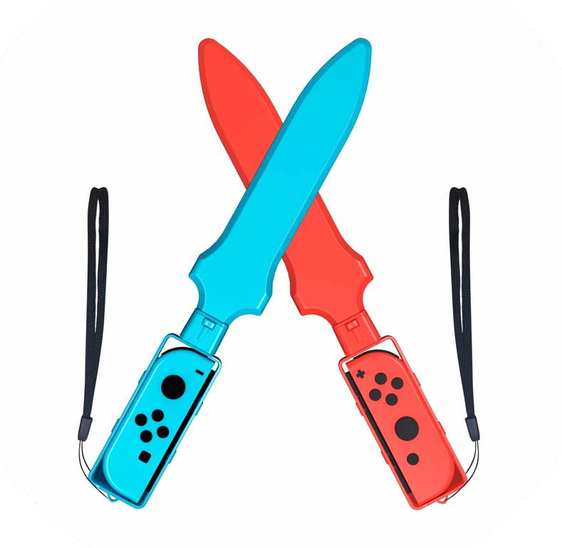 Set aksesorësh për Nintendo Switch, Hurtel, Nintendo Switch Sports 10-in-1, për Joy-Con, 10 pjesë, kuqe e kaltër