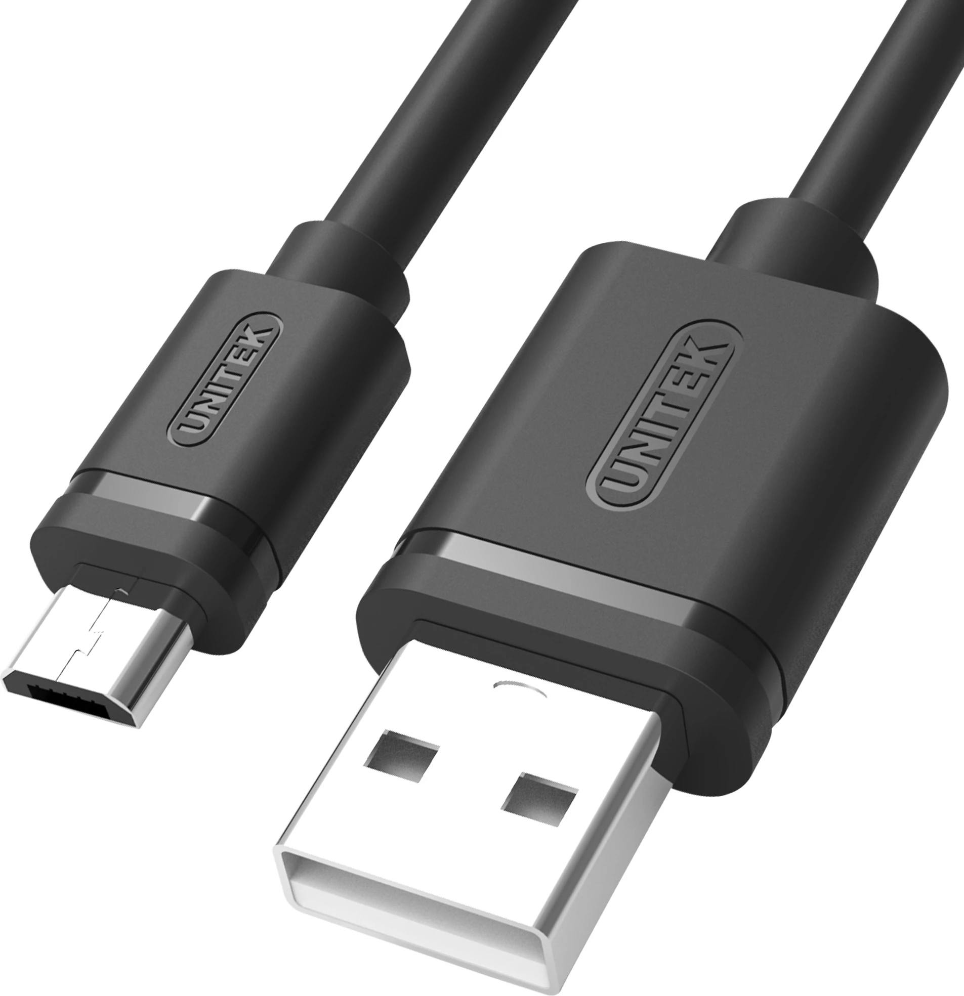 Kabllo USB-A në microUSB Unitek Y-C454GBK 0.5 m USB 2.0 2.4A e zezë