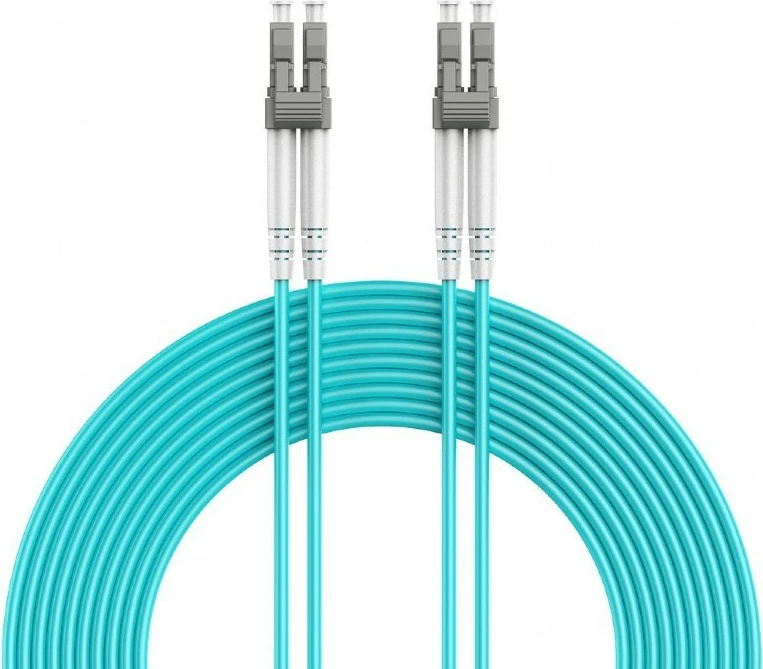 Kabllo optike Gembird CFO-MDOM4-LC/LC-15M, OM4, 15m, Turkuaz