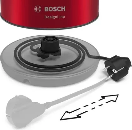 zierëse uji elektrike, Bosch, TWK3P424, 1.7 L, e kuqe