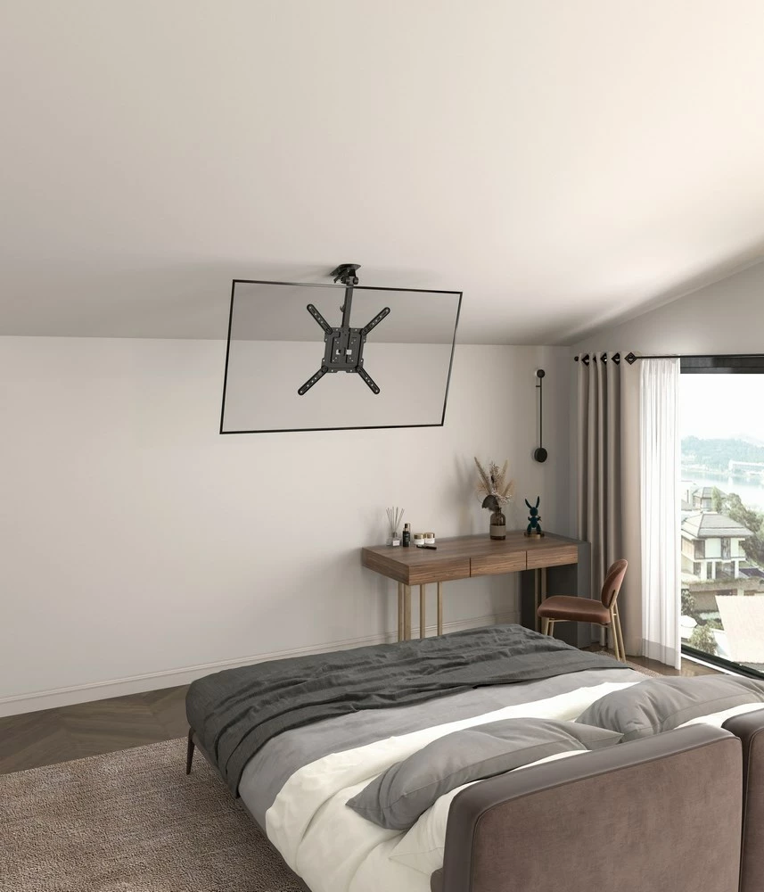 Mbajtëse tavani për TV/monitor Gembird CM-55ST-01, 23-55", e zezë