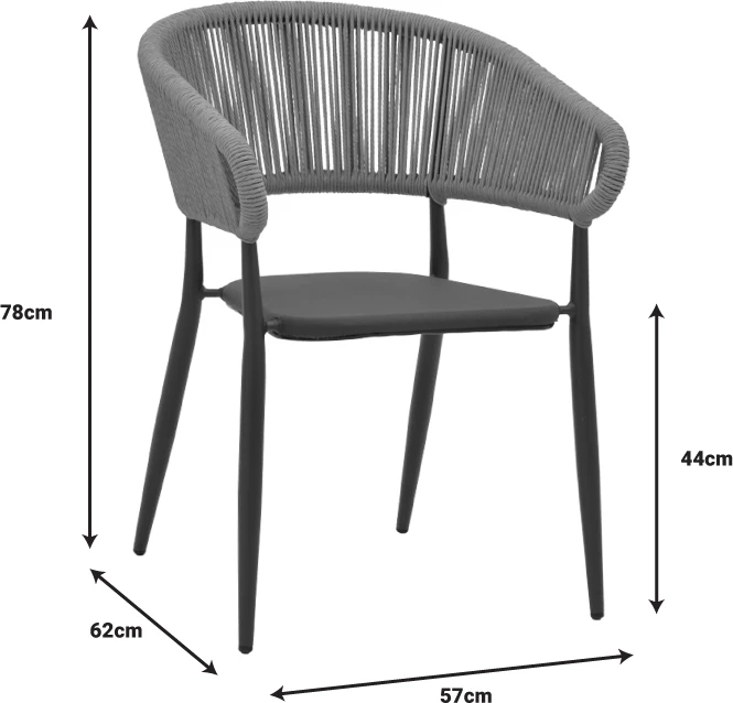 Tavolinë me karrige Kliton-Raven set prej 5 FOLEJA alumini ngjyrë e bardhë 150x80x74cm