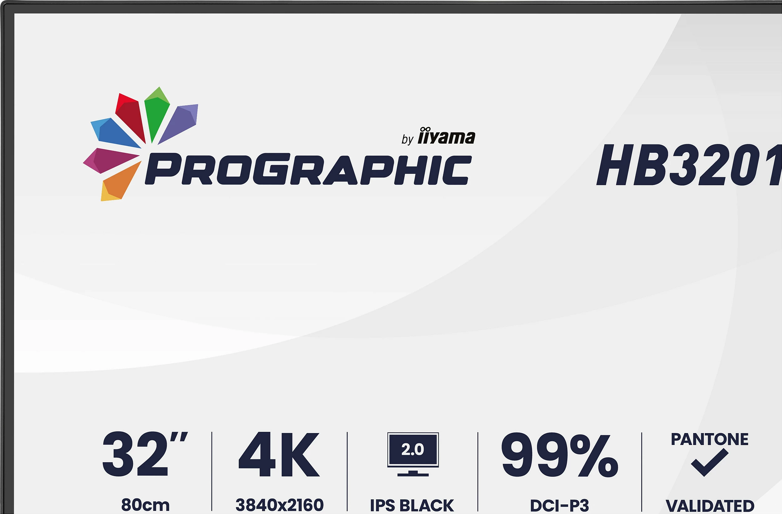 Monitor iiyama ProGraphic HB3201UHSNP-B1, 32" 4K UHD, IPS Black 2.0, 99% DCI-P3, Pantone Validated, USB-C, KVM, i zi