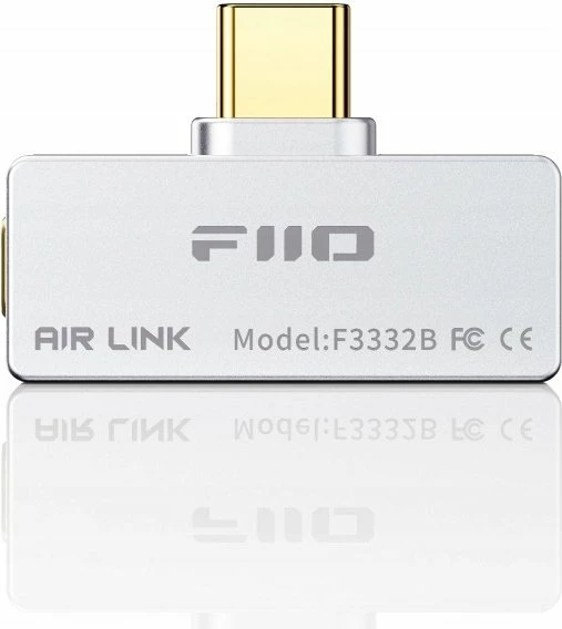 Transmetues Bluetooth USB-C FiiO AiR LINK Hi-Res, argjend, set me adapter USB-A në USB-C