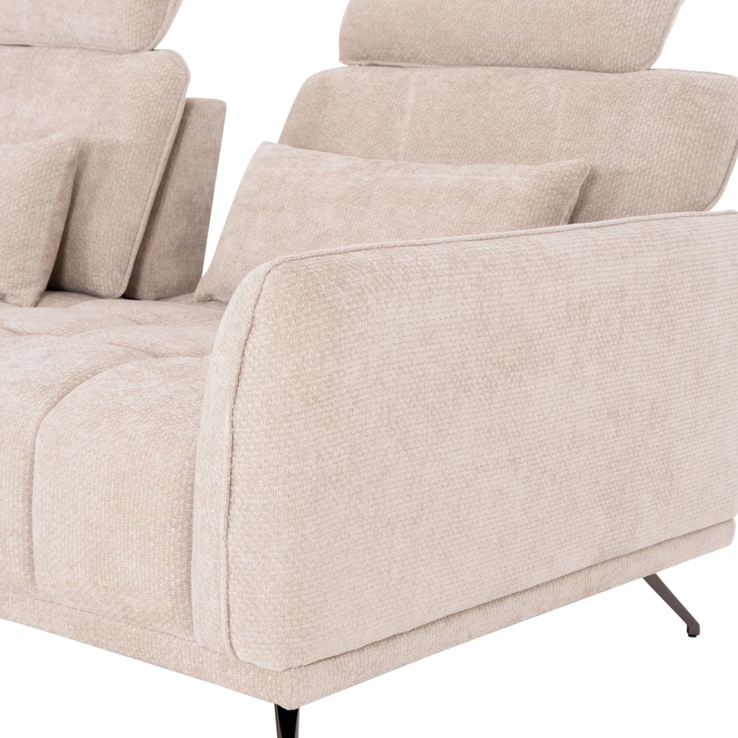 Këndare 5-vendëshe majtas, material ecru, MYRON CD3318.02L, 290x110-225x110H