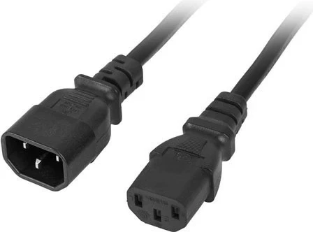 Zgjatës kabllo Armac IEC C13 në C14 1.5m, e zezë