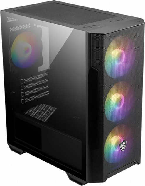 Kasë MSI MAG Forge M100R (306-7G20R21-809) Mini Tower Micro-ATX/Mini-ITX RGB, e zezë, pa furnizim energjie