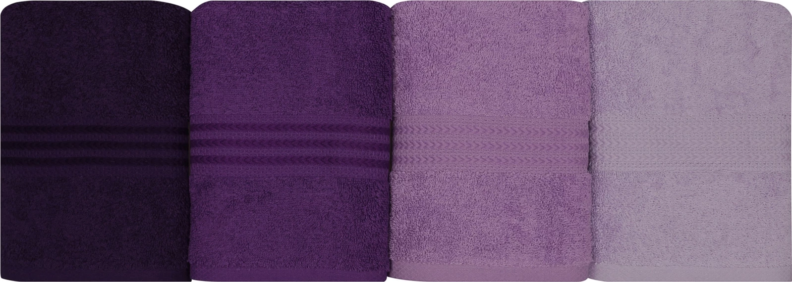 Set peshqirësh duarsh (4 copë), Mijölnir, ngjyra ylberi - lejla