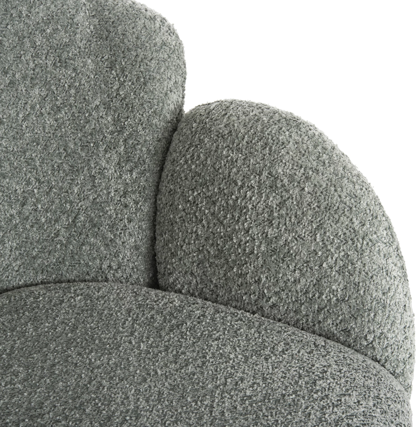 Karrige e rehatshme HARNIS FH9603.05, ngjyrë fistik, bazë metalike e zezë, 59.5x64x77H cm