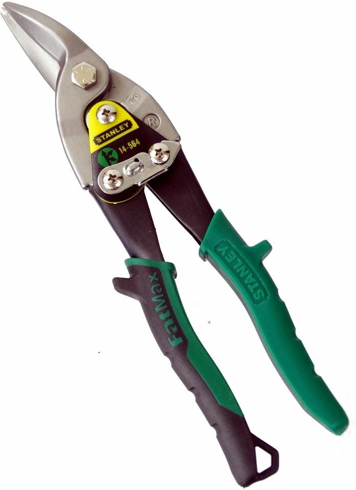 Gërshërë për llamarinë Stanley FatMax Bent Right 14-564, 250mm, jeshile/zezë