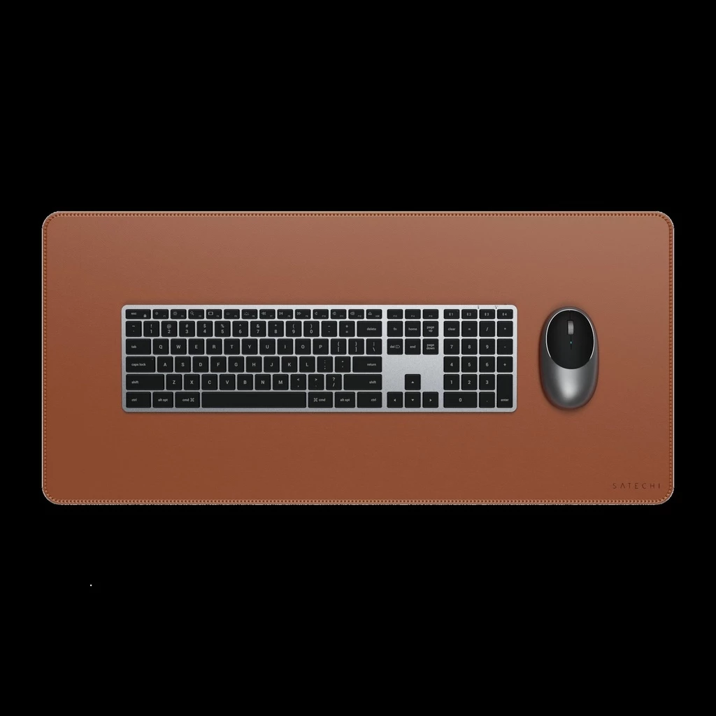Satechi Vegan-Leather Premium Desk Mat - Brown