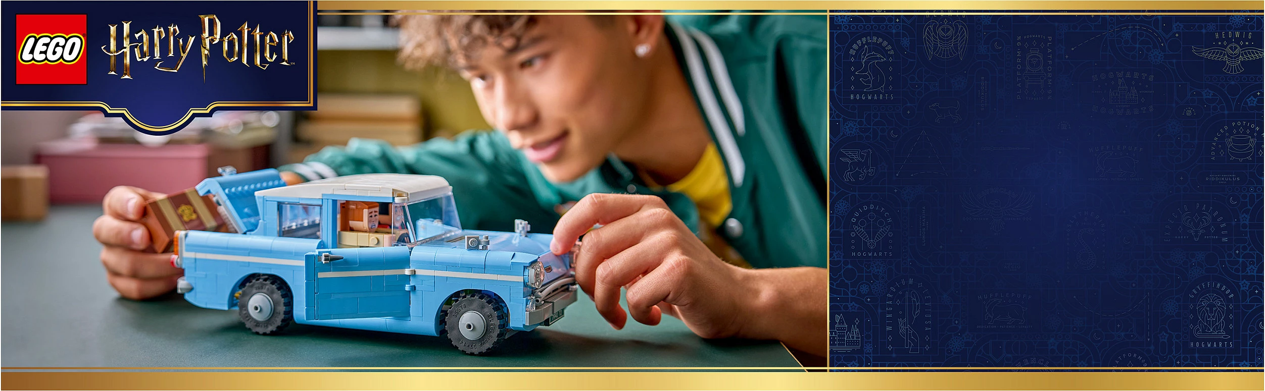 Set ndërtimi LEGO Harry Potter 76470, Enchanted Flying Ford Anglia, 868 copë, multikolor