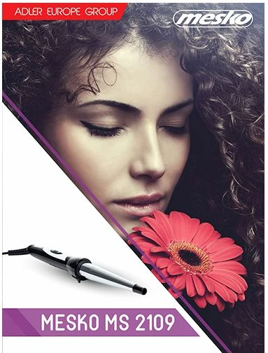 Hekur për kaçurrela Mesko MS2109 13-25 mm 40W, argjend/e zezë