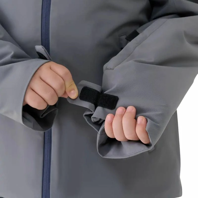 Jakne skijimi për djem 4F, gri