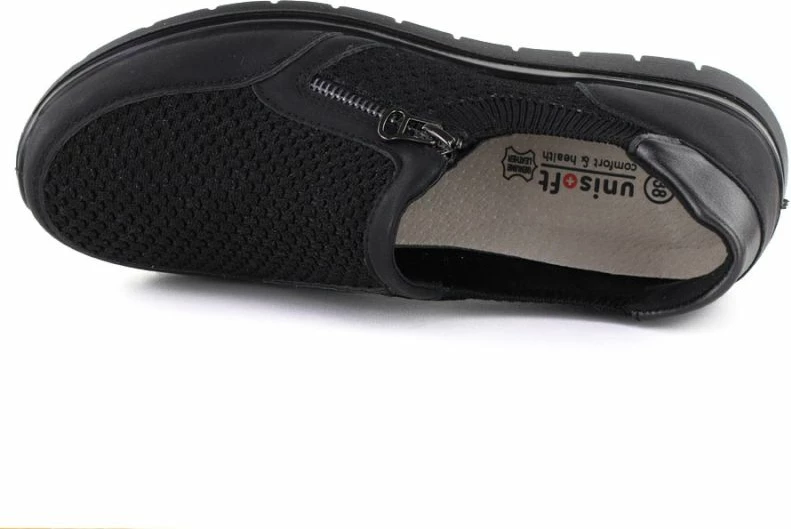 Këpucë tekstili për femra Unisoft 9026, të zeza