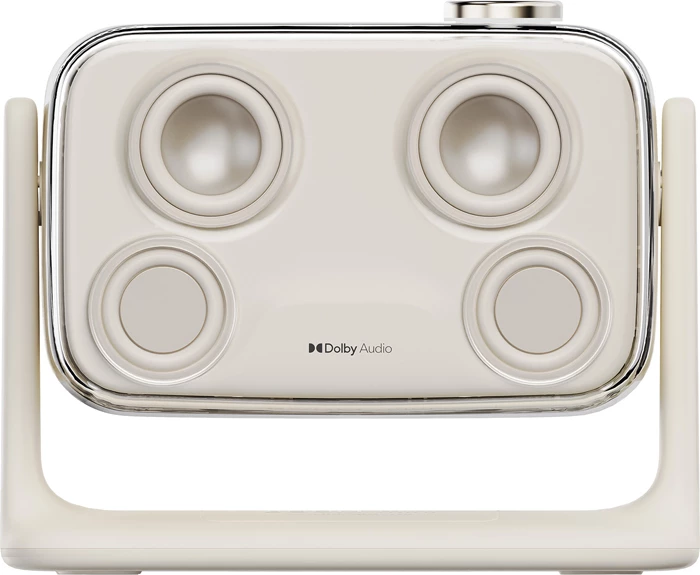 Projektor Aurzen Boom Mini Full HD 1080p, 500 ANSI, Google TV, Dolby Audio, i bardhë, set (projektor + telekomandë + adapter rryme + manual)