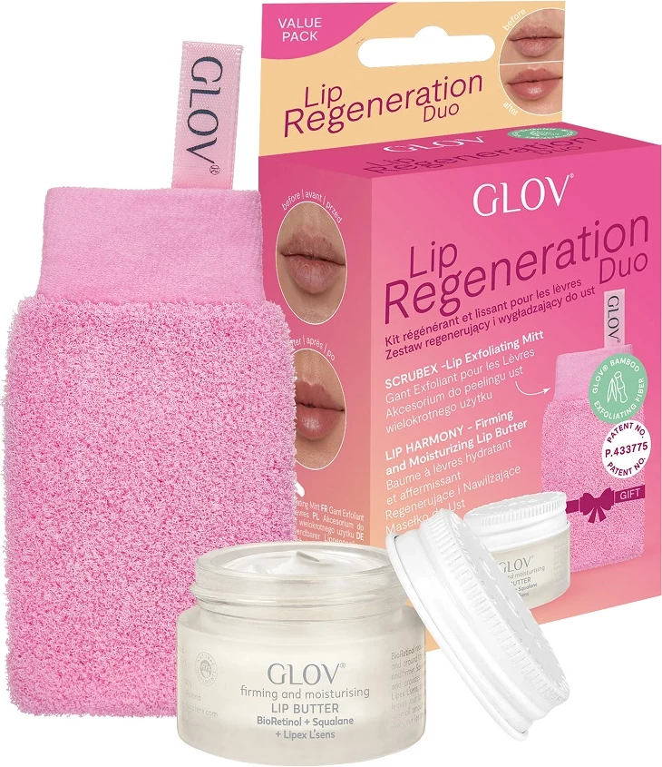 Set për rigjenerim buzësh Glov Lip Regeneration Duo për femra, 2 copë, 15ml