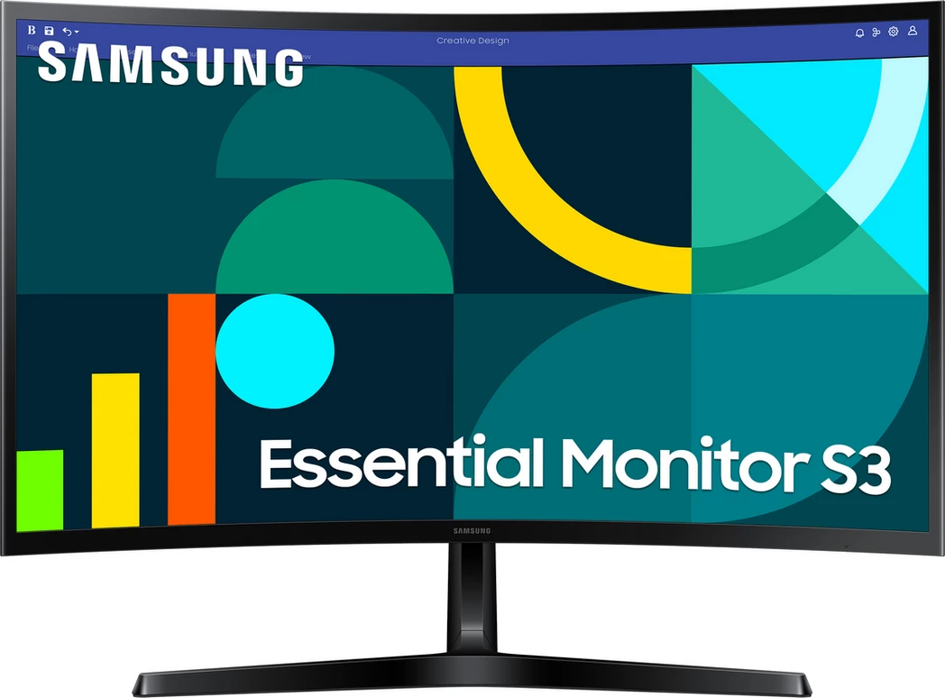Monitor Samsung S27D366GAU / LS27D366GAUXEN 27" i lakuar, i zi