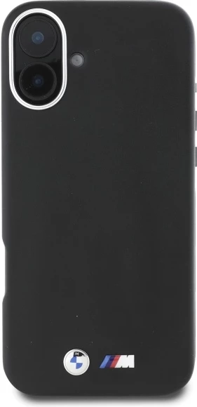 Mbështjellës BMW M Smooth Full Wrapped Metal MagSafe për iPhone 16, zi