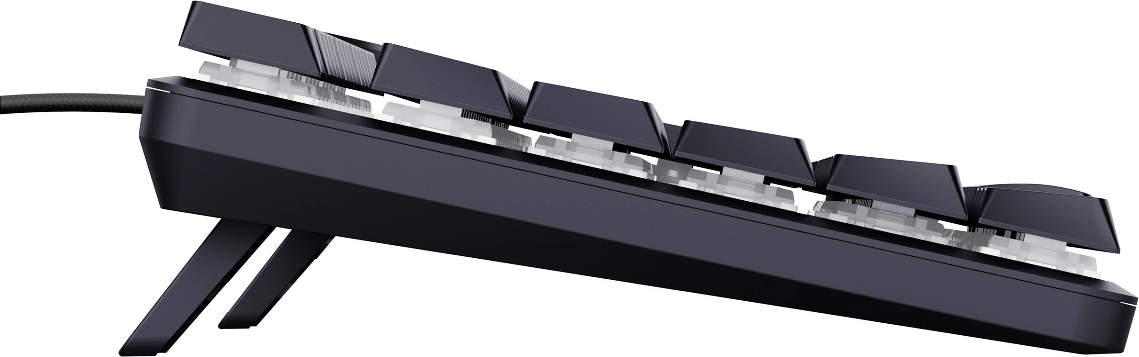 Tastierë mekanike gaming Trust GXT 866 Torix, USB, QWERTZ, RGB LED, full-size, e zezë