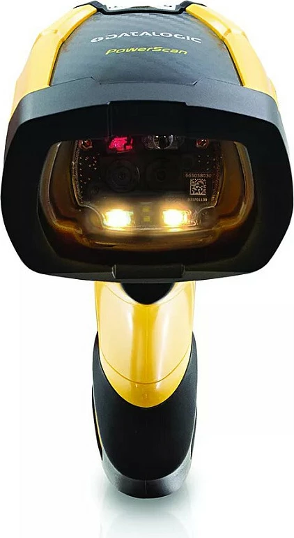 Skaner barkodi Datalogic PowerScan PM9600, USB kit, verdhë/zi