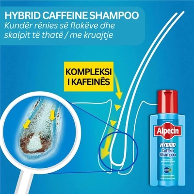 Alpecin Hybrid Caffeine Shampoo, 250ml