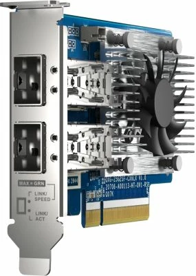 Kartelë rrjeti QNAP QXG-25G2SF-CX6 25GbE, 2x SFP28, PCIe Gen4 x8