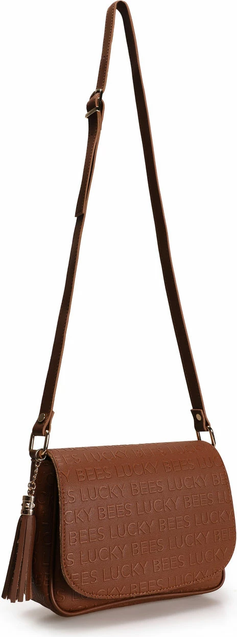 Çantë crossbody Lucky Bees, ngjyrë tan, 1389