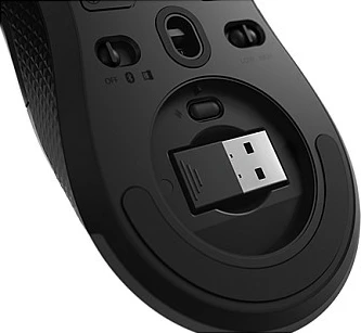 Maus gaming Lenovo Legion M600, wireless, 16000 DPI, Bluetooth/RF, USB-C, e zezë