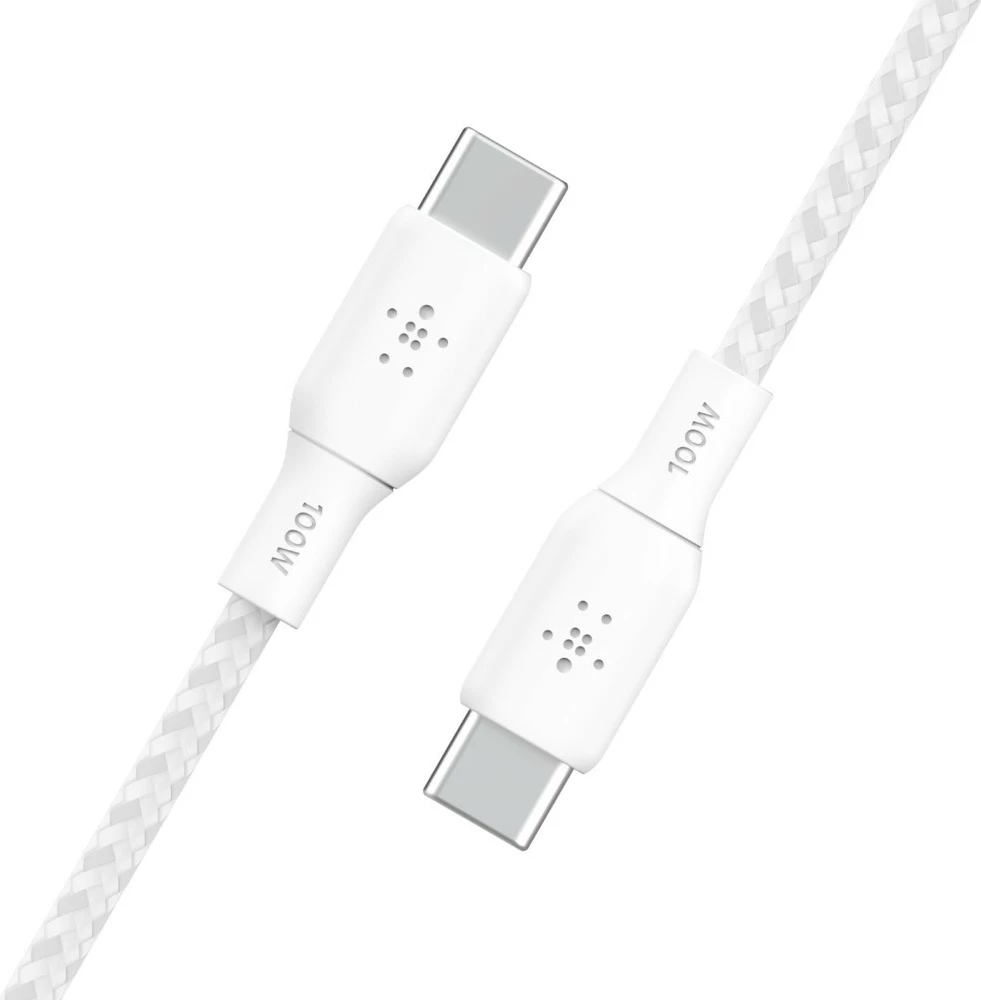 Kabllo Belkin BOOST CHARGE, 2 m, USB C, USB 2.0, Bardhë