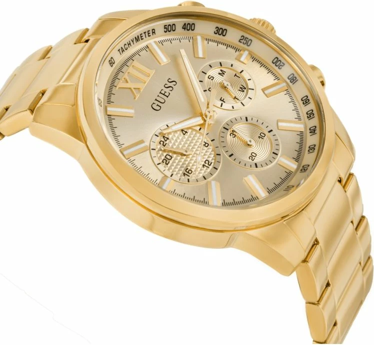 Orë dore meshkuj Guess Walker GW0900G2, e artë, set me kuti