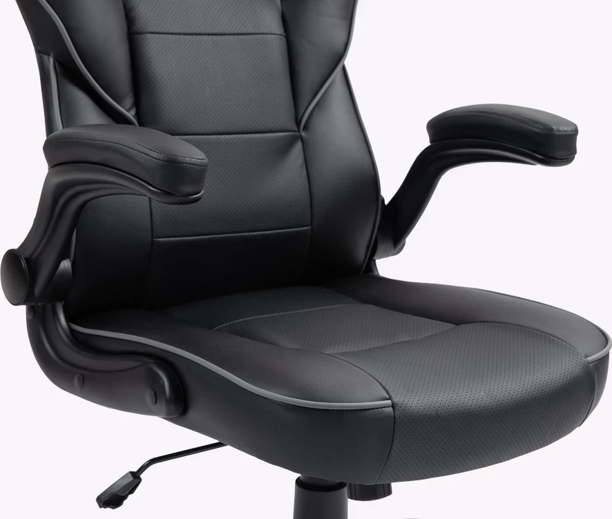 Karrige zyre UVI Simple Office UVI7000, lëkurë PU, e zezë