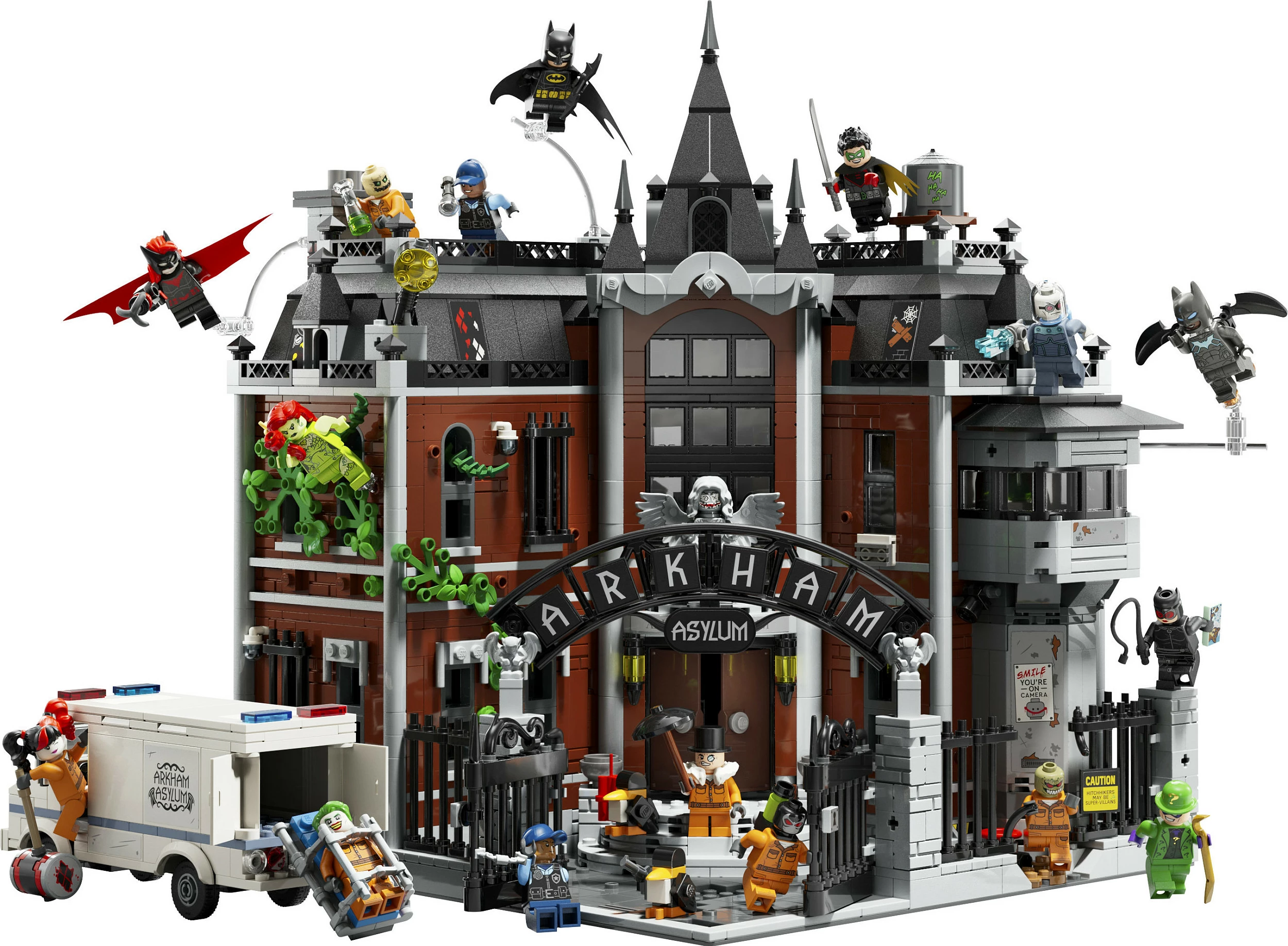 Set ndërtimi LEGO DC 76300 Batman Arkham Asylum, 2953 copë, shumëngjyrësh
