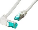 Kabllo rrjeti EFB Elektronik Cat6a S/FTP LSZH RJ45 2m, 1x 90° e kthyer, gri