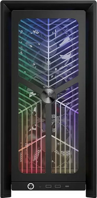 Kasë Corsair Frame 4000X RS, Mid-Tower, ATX/EATX, xham i temperuar, RGB, e zezë
