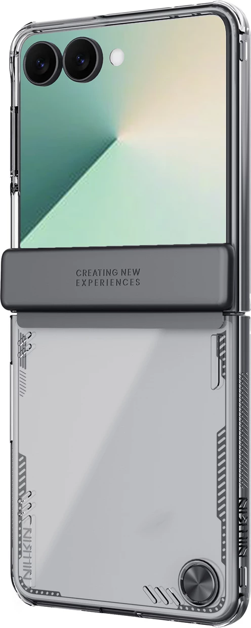 Mbështjellës Nillkin Iceblade për Samsung Galaxy Z Flip 7, TPU/PC me kënde të përforcuara, plant-based, black