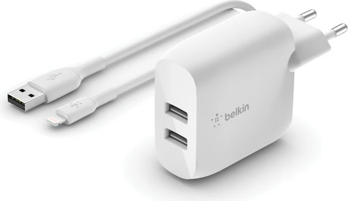 Karikues Belkin WCD001VF1MWH, 4.8 A, 1 m, Bardhë
