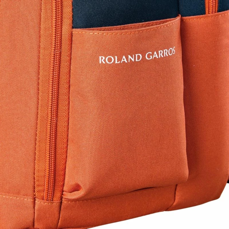 Çantë shpine sportive Wilson Roland Garros 2026 Team, portokalli-kaltër