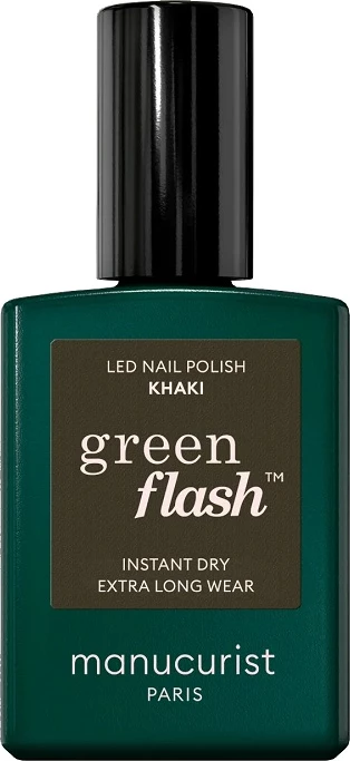 Llak për thonj Manucurist Green Flash për femra Khaki 15ml