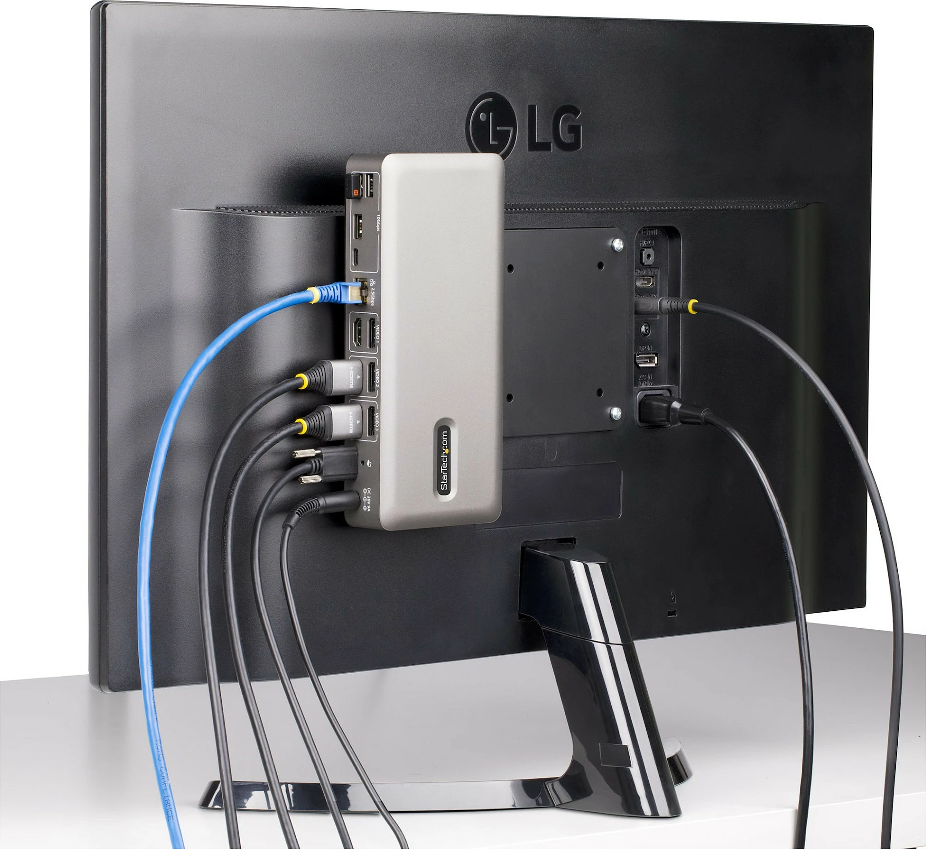 Docking station StarTech USB4 Triple-Monitor, 3x 4K@60Hz, 100W PD, 2.5GbE, 40Gbps, gri