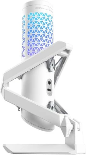 Mikrofon USB, Asus ROG Carnyx (90YH03Z0-BAUA10), kondensator 25 mm, kardioid, 192 kHz/24-bit, i bardhë