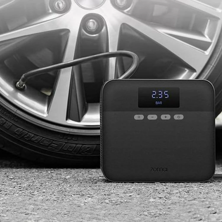 Kompresor ajri për veturë 70mai Air Compressor Lite Midrive TP03 12 V, 11 bar, ekran digjital, i zi, set me adaptera