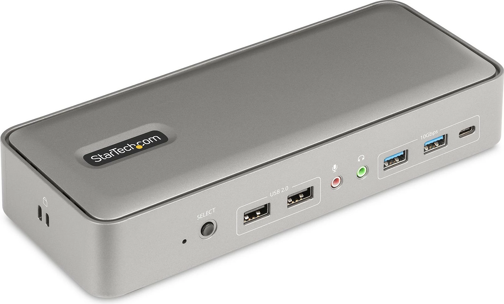 Docking Station KVM USB-C StarTech, Dual Monitor DisplayPort 4K 60Hz, PD 90W/45W, GbE, 5-Port USB Hub, argjend